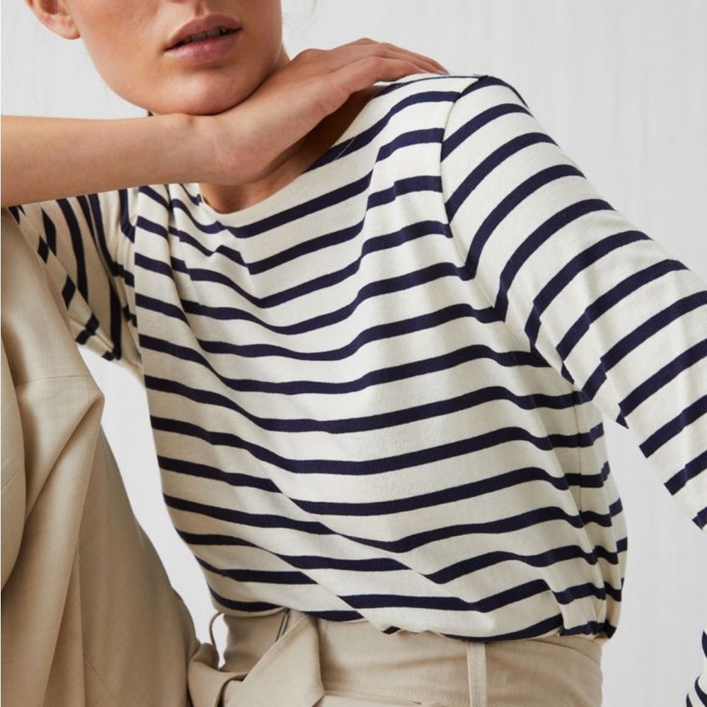 Arket Striped boatneck shirt